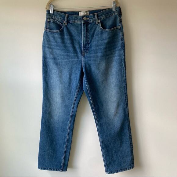 Everlane The Way High Slim Jean Size 31 Short Medium Wash - Picture 1 of 8